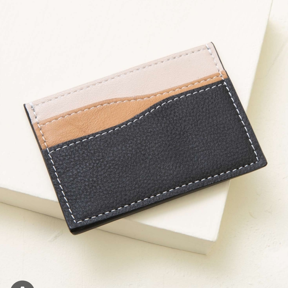 Noonday leather card holder